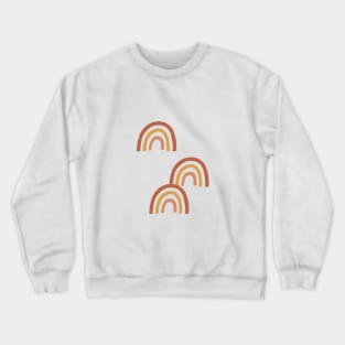 Boho Rainbows on Taupe Crewneck Sweatshirt